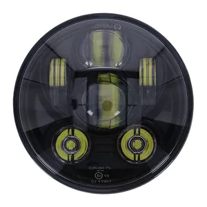 MCS Bright, 5-3/4" LED headlamp unit. Black