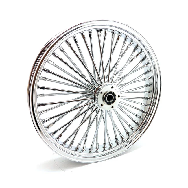 MCS Radial 48 fat spoke front wheel 3.50 x 21 SF chrome - 593576