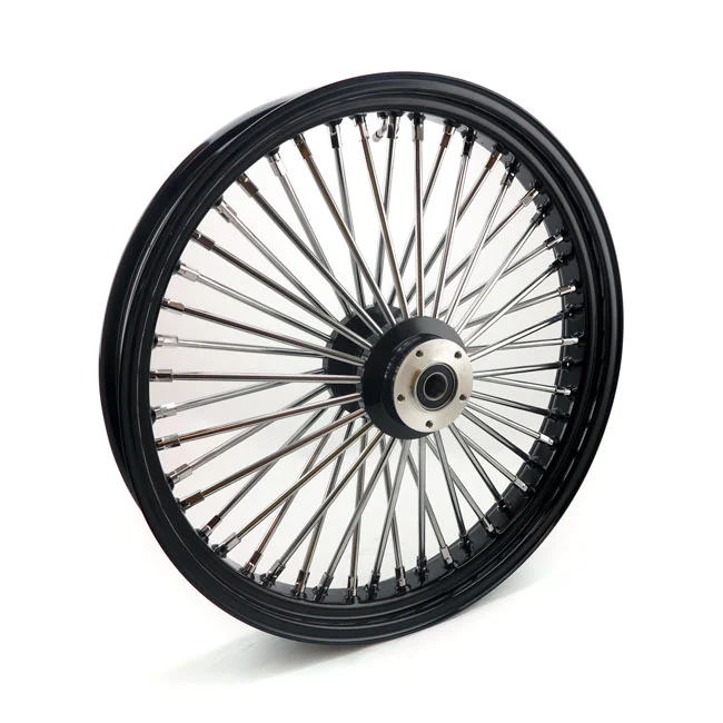 MCS Radial 48 fat spoke front wheel 3.50 x 23 DF black - 593578