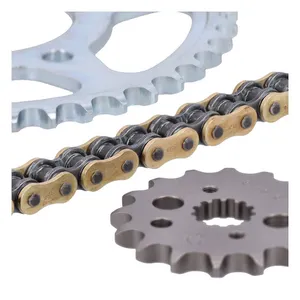 JT Sprockets JT/Tsubaki sprocket and chain kit,  525 Alpha gold X-ring