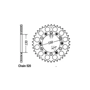 JT Sprockets JT rear sprocket 245/2.40