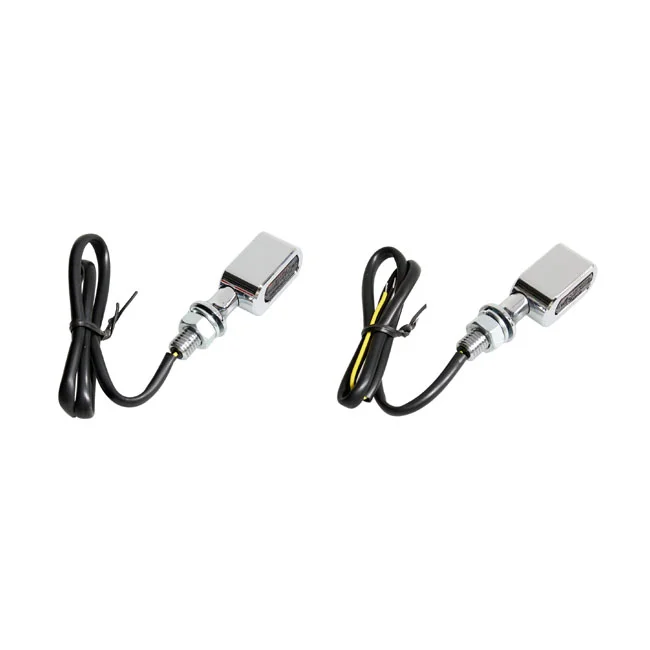 MCS Fastline, LED turn signal set. Chrome, smoke lens - 597578