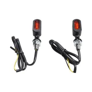 MCS Fastline, LED turn signal set. Black, amber lens