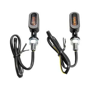MCS Fastline, LED turn signal set. Black, smoke lens