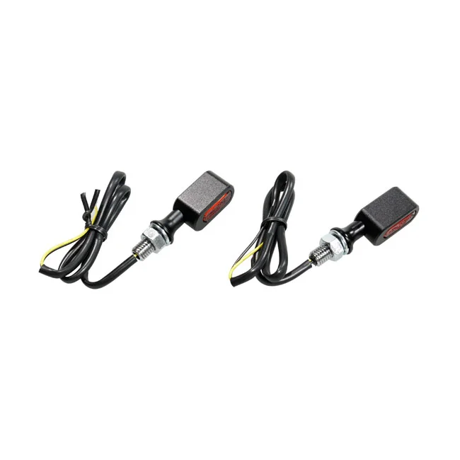 MCS Fastline, LED 3-1 taillight/turn signals. Black/amber lens - 597587