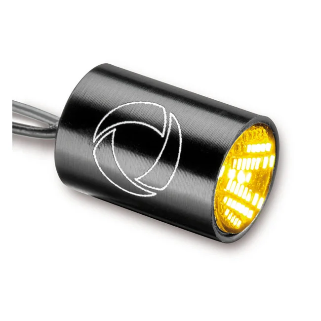 Kellermann Atto® Integral turn signal. Black, dark lens