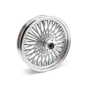 MCS MCS radial 48 fat spoke rear wheel 3.50 x 16 chrome