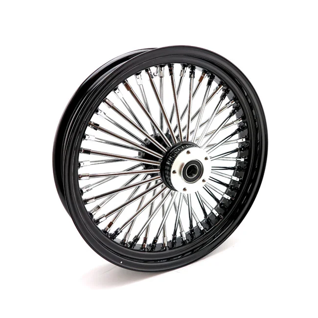 MCS Radial 48 fat spoke front wheel 3.50 x 18 DF black - 597899