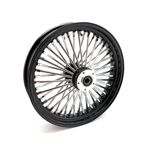 MCS MCS radial 48 fat spoke front wheel 3.50 x 18 DF black