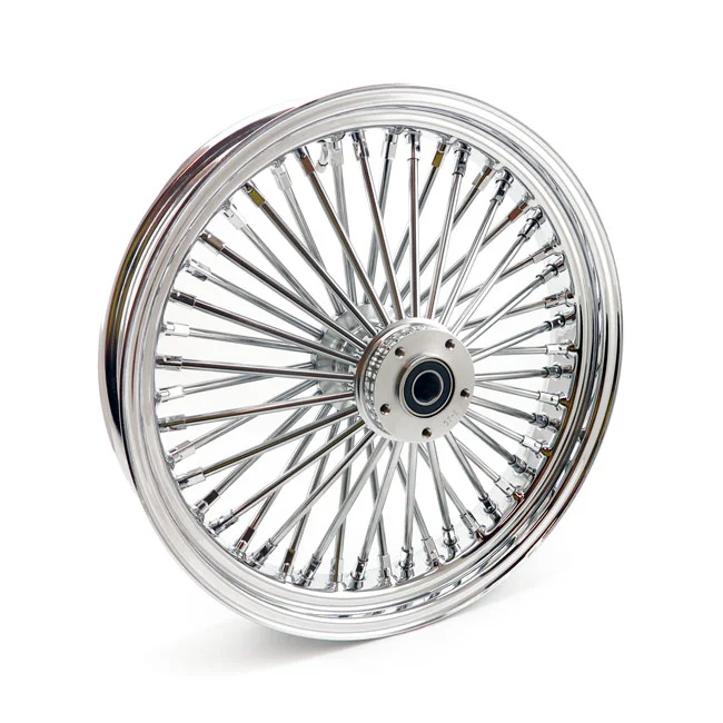 MCS Radial 48 fat spoke front wheel 3.50 x 18 SF chrome - 597900