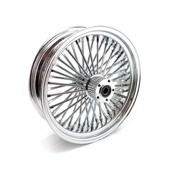 MCS Radial 48 fat spoke rear wheel 5.50 x 18 chrome - 597904