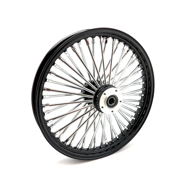 MCS Radial 48 fat spoke front wheel 2.15 x 19 DF black - 597908