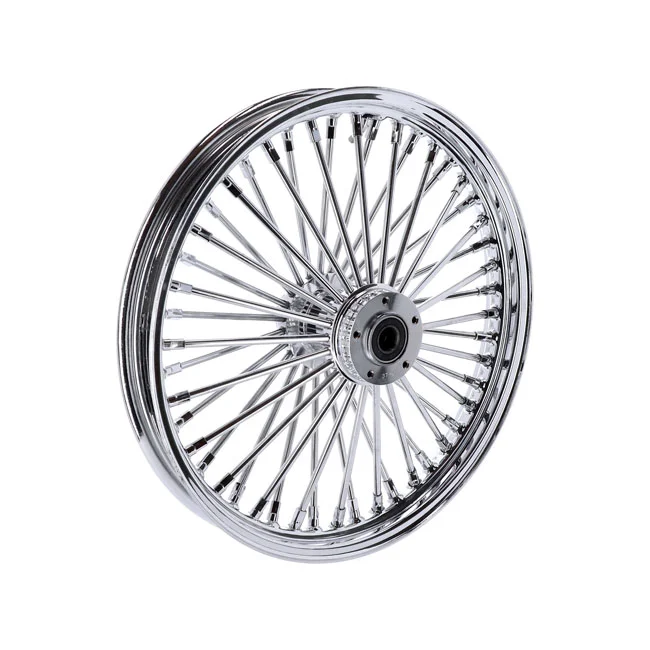MCS Radial 48 fat spoke front wheel 2.15 x 19 SF chrome - 597909