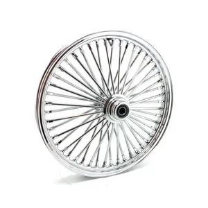 MCS MCS radial 48 fat spoke front wheel 2.15 x 21 SF chrome