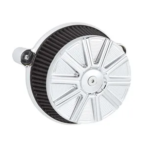 Arlen Ness Arlen Ness, Stage 1 Big Sucker air cleaner kit. 10-Gauge chr