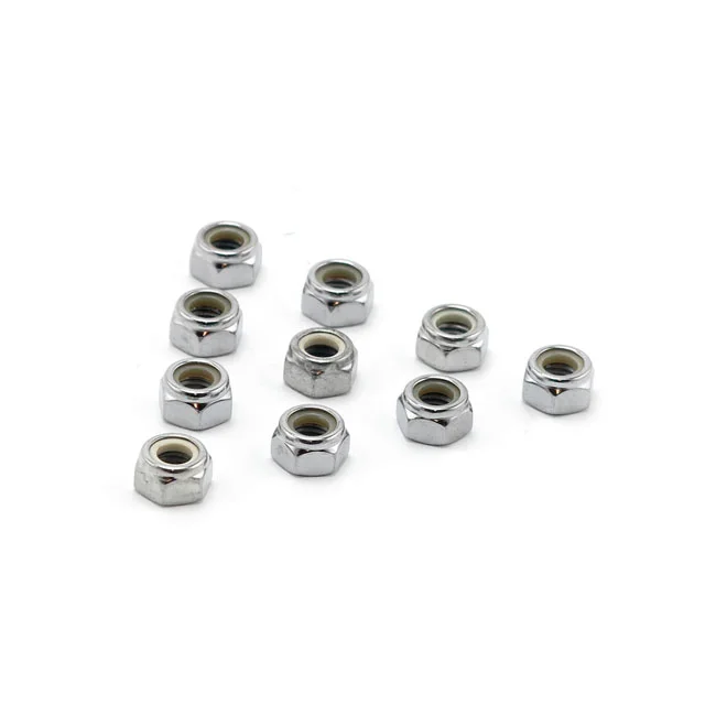 Colony M10 x 1.50 Nylon insert lock nuts. Chrome