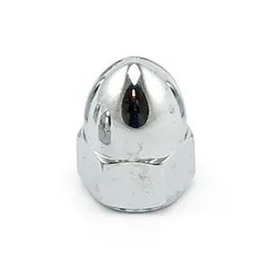 Colony Colony, 1/4-28 acorn nuts chrome. High Crown