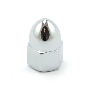Colony Colony, M10 x 1.25 acorn nuts chrome. High Crown