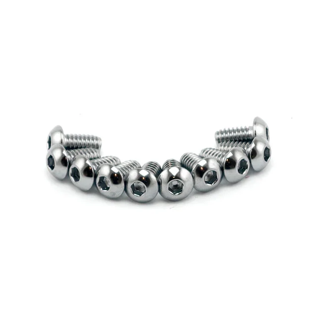 Colony 1/4-20 x 2-3/4 button head allen bolts chrome