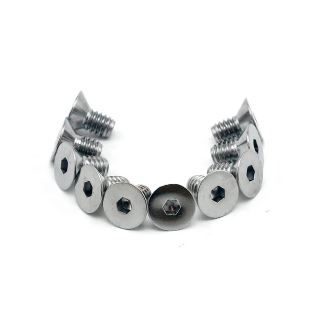 Colony 3/8-24 x 1-1/2 flat head allen bolts chrome