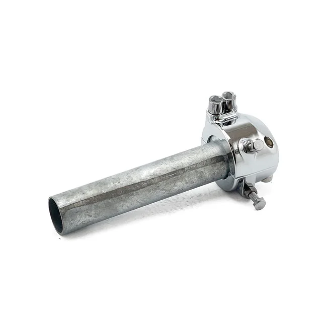 Emgo Universal metal throttle grip 7/8"/22mm handlebars, chrome