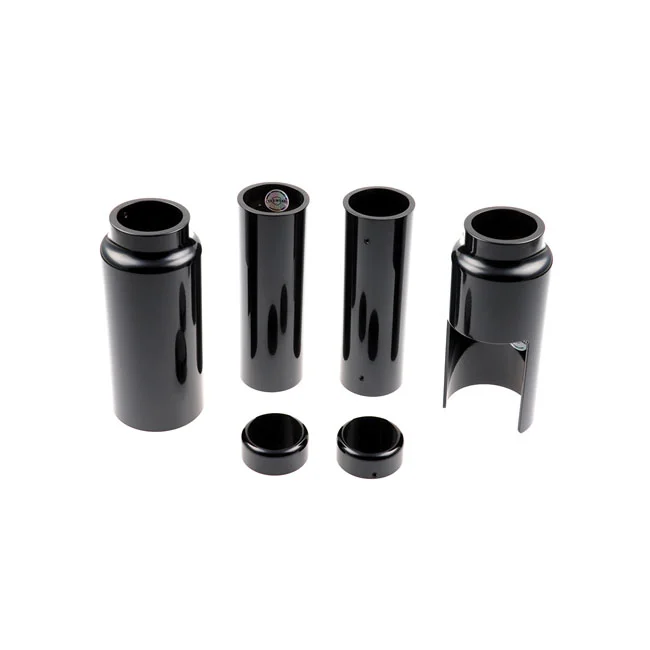 Cult-Werk 6-piece fork tube cover kit. Gloss black