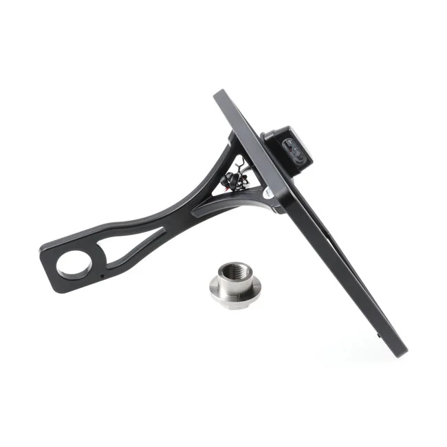 Cult-Werk Side mount license plate bracket, black. Germany