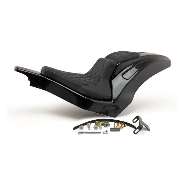 Cult-Werk Softail wide fender kit ''Racing''. 2-up seat