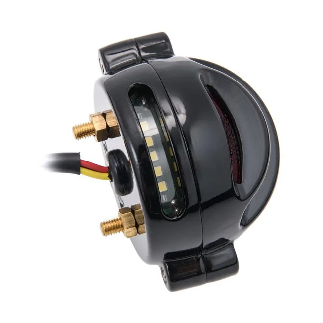 Motone Lecter LED taillight. Black, no bracket. ECE