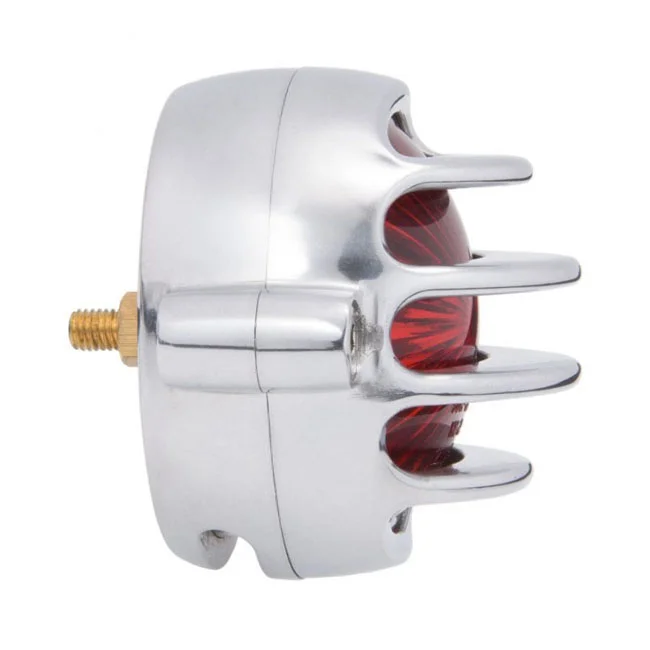 Motone Lecter LED taillight. Polished, no bracket. ECE