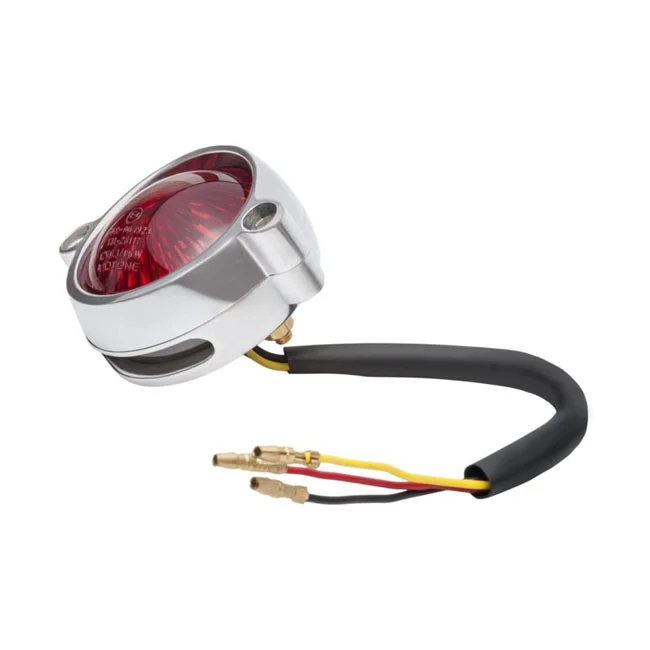 Motone Eldorado LED taillight. Polished, no bracket. ECE
