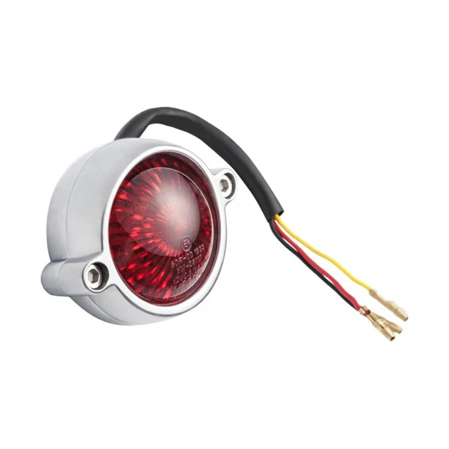 Motone Eldorado LED taillight. Polished, no bracket. ECE