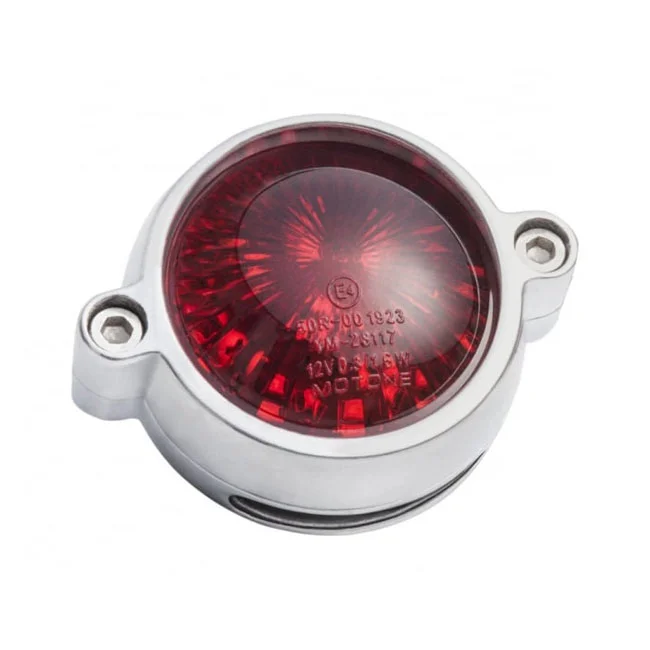 Motone Eldorado LED taillight. Polished, no bracket. ECE