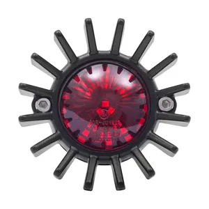 Motone Motone, Big Fin LED taillight. Black, no bracket. ECE