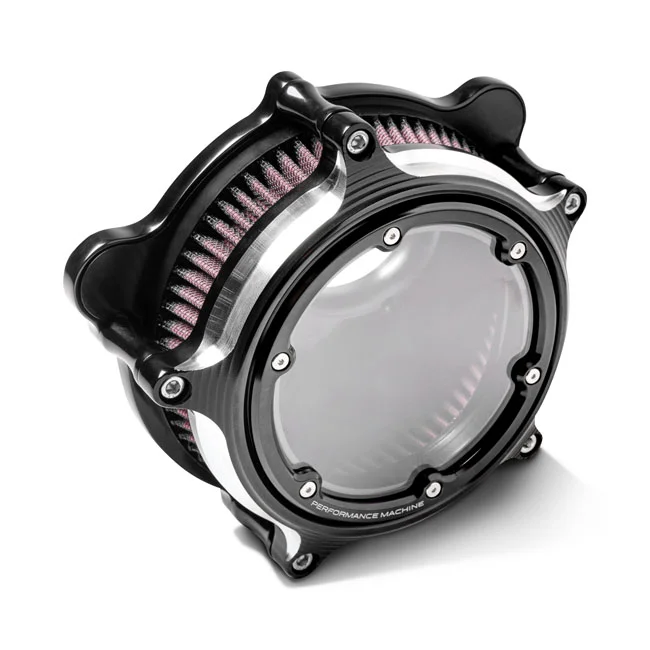Performance Machine PM, Vision air cleaner kit. Black CC