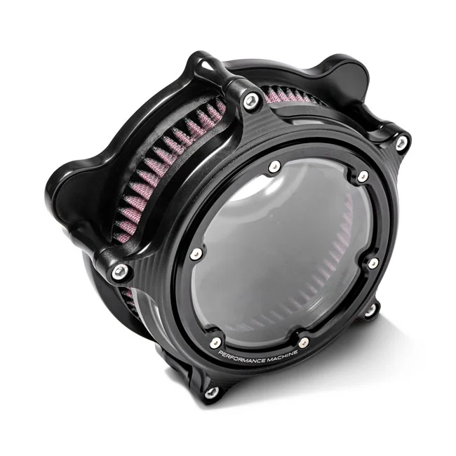 Performance Machine PM, Vision air cleaner kit, black Ops