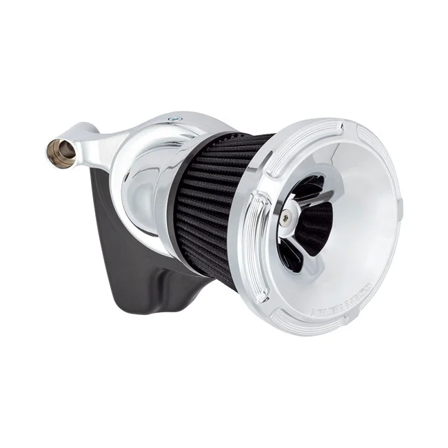 Arlen Ness Ness, Beveled Velocity 65°/90° air cleaner cover. Chr