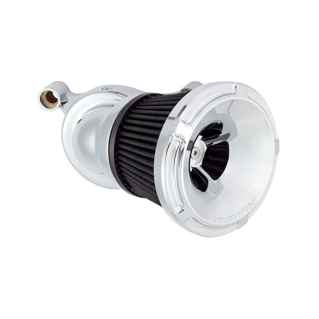 Arlen Ness Ness, Beveled Velocity 65°/90° air cleaner cover. Chr