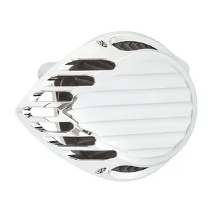 Rough Crafts Rough Crafts, Teardrop Finned air cleaner assembly. Chrome