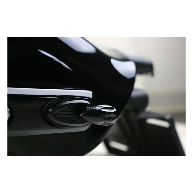 Kodlin Bullet grooved 3-1 taillight/turn signal combo. Blck