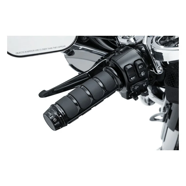 Kuryakyn ISO grip covers for oem heated grips. Black