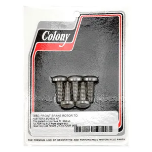 Colony Colony, front brake rotor bolt kit. Zinc
