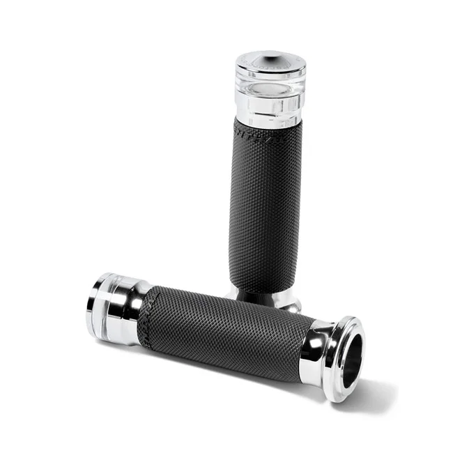 Performance Machine PM, Contour vision LED turn signal grips. Chrome