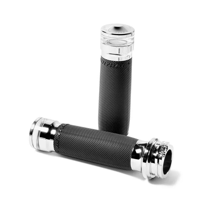 Performance Machine PM, Contour vision LED turn signal grips. Chrome