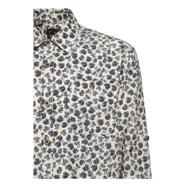 King Kerosin Kerosin AOP shirt off white
