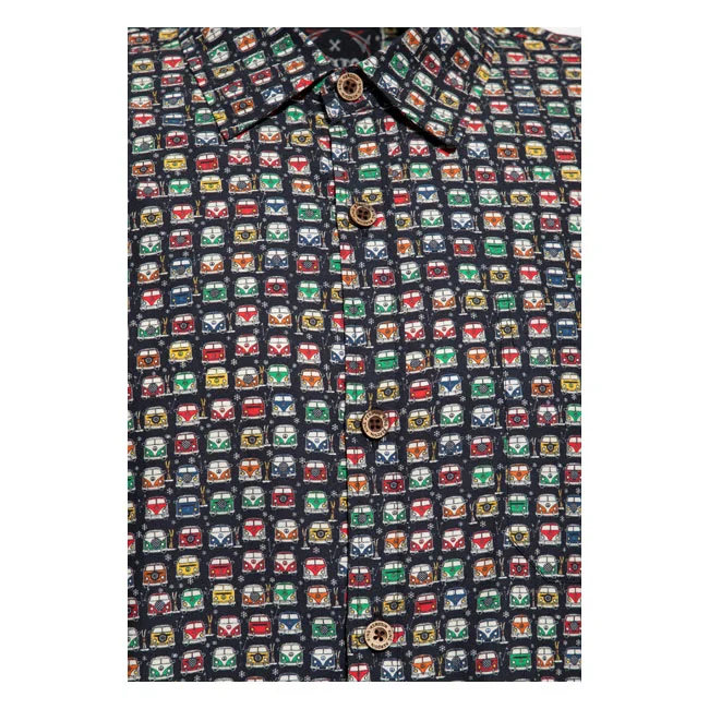 King Kerosin Kerosin AOP shirt off black