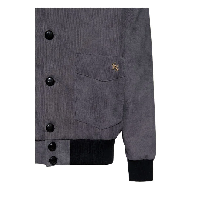 King Kerosin Kerosin KK corduroy jacket steel grey