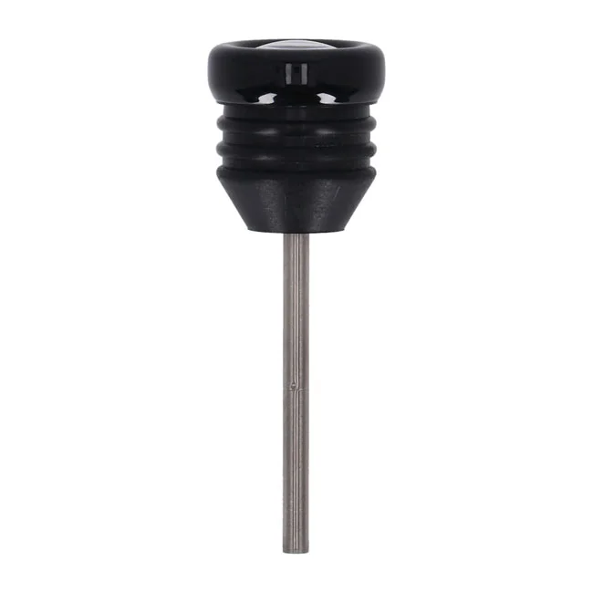 MCS Oil tank dipstick with temperature gauge. Black w/black face - 62896-00B