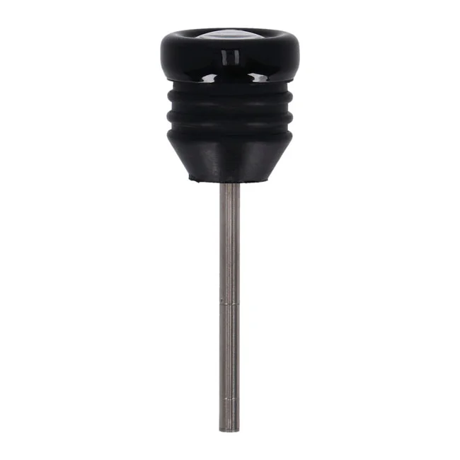MCS Oil tank dipstick with temperature gauge. Black w/white face - 62896-00B