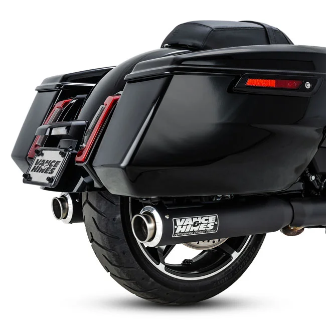 Vance & Hines V&H, Supersport 400 slip-on mufflers. Black